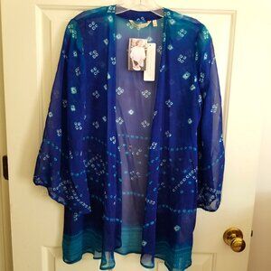 SOFT SURROUNDINGS SHEER "JANTHE" TOPPER / JACKET APPRO